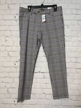 J. McLAUGHLIN Becca Houndstooth
Print Stretch Skinny Leg Ankle Pants NWT Size 14